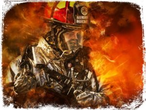 Sonhar com bombeiros apagando incêndio