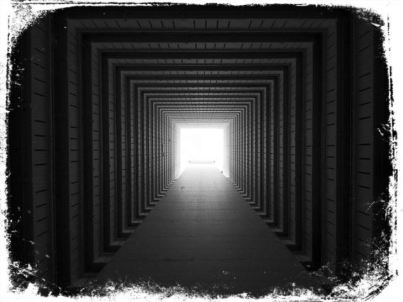 Túnel e escuridão em sonho